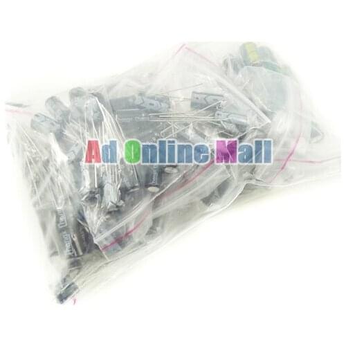 570PCS (19 Kinds Each 30PCS) Electrolytic Capacitor Pack Set 1UF-1000UF 6.3V-50V