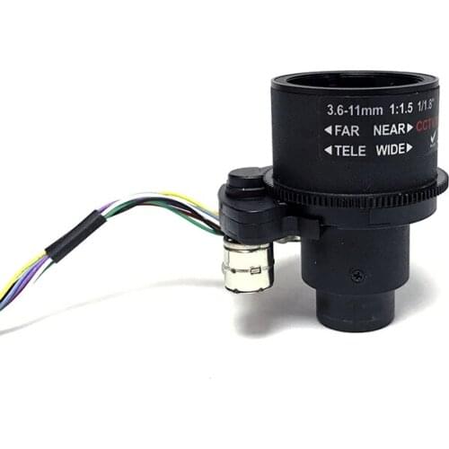 6MP Motorized Zoom Auto Focus Fixed IRIS 3.6-11mm D14 Mount 1/1.8" CCTV Lens for IP Security Camera Board Camera SL-3611MFZ6MP