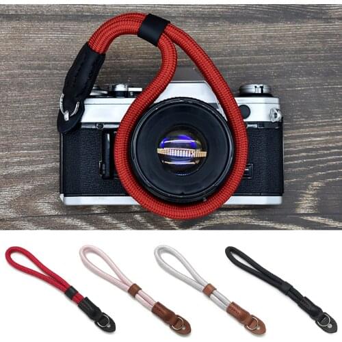 Besegad Handmade nylon Digital Camera Wrist Hand Strap Grip Braided Wristband For Canon Sony Leica Digital SLR Camera Belt