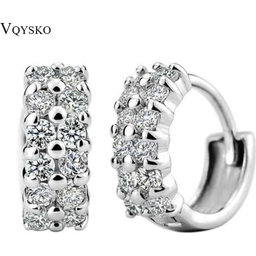 Free shipping fashion wedding Jewelry women ladies Luxurious Bling CZ Zircon Earrings Lady gift