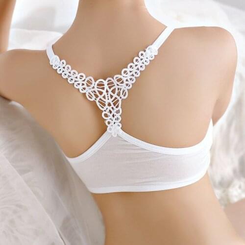 Sexy Wrapped Chest Crop Top Strapless Bra Lace Lingerie Bras For Women Underwear Brassiere Tops