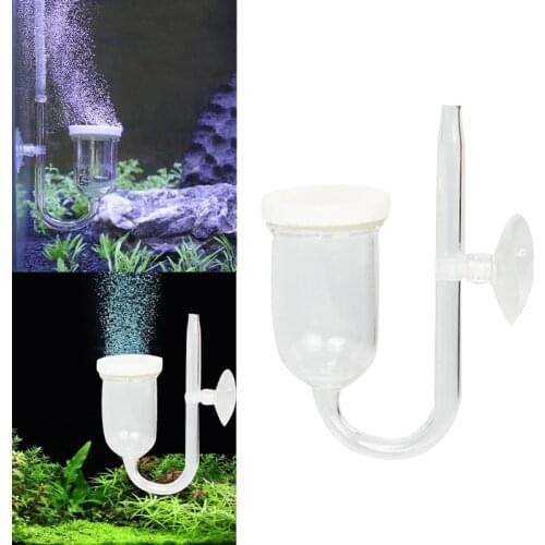 Aquarium Air Bubble Diffuser Fish Tank Bubble Disk Oxygen Increaser Air Refiner Atomizer with Suction Cup for Aquatic Plants