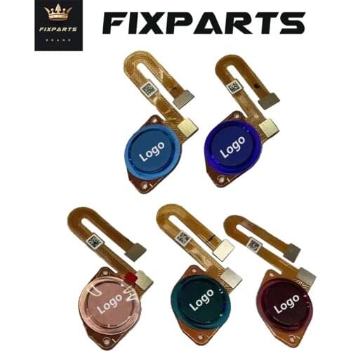 For Motorola Moto G9 Play FingerPrint Sensor Button Touch ID Scanner Key Flex Cable Ribbon For Moto G9 Play Home Button WithLogo