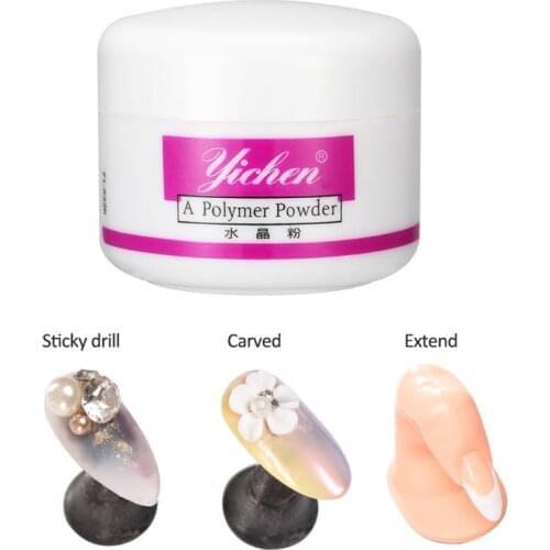 Hot Nail Acrylic Powder Nail Tips Nail Glitter Builder Clear Pink Crystal Powder Manicure Salon Tools TSLM1