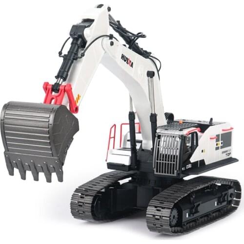 Huina 1594 Genuine 22 Pass 1:14 Alloy Screw Excavator Commercial Model Modification Machine Alloy Track