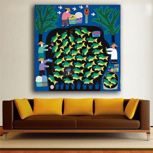 Chinese Festive Atmosphere Canvas Printings Painting HD Print Home Decor Living Room Poster Wall Art Oil Picture Unframed