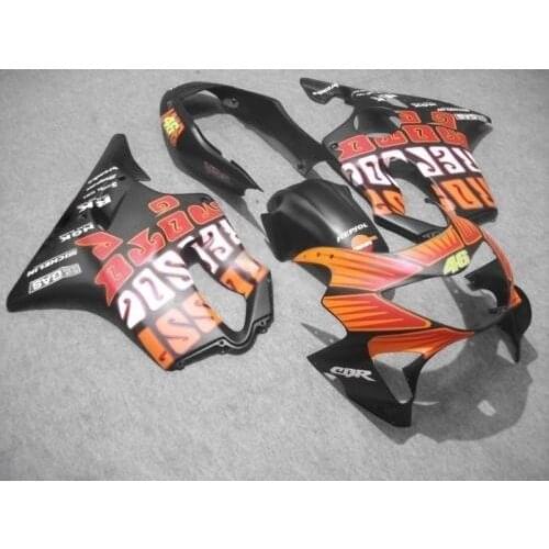 Injection mold Fairing kit For pe CBR600F4 99 00 CBR600 F4 CBR 600 F4 1999 2000 Orange matte black Fairings set ST66