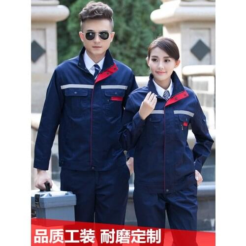 Long Sleeve Suit Mens Wear Resistant Spring Autumn Winter Thickened Workshop Coat Labor Protection Workers Clothing Automobile