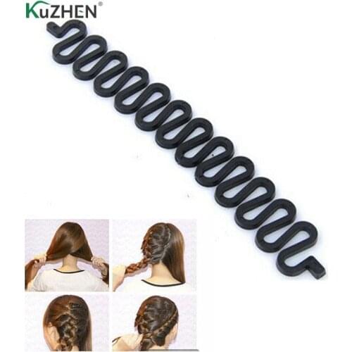 Fashion Magic Hair Braiding Fish Bond Waves Braider Tool Roller With Hair Twist Styling Bun Maker