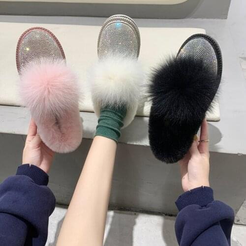 2020 new autumn and winter womens shoes Korean version of the wild thick-soled snow boots plus velvet padded short boots