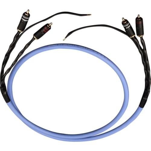 New Vinyl LP Tonearm Cable Record Audio RCA Cable Phonograph Ground Wire for Amplifier CD Player Home Theater Concert