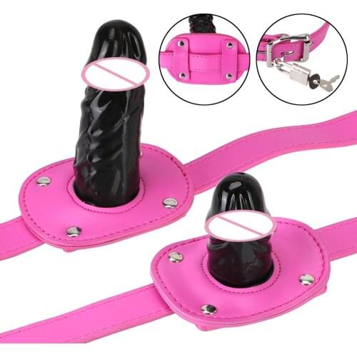 Oral Dildo Mouth Plug Open Mouth Gag SM Bondage Restraints Penis Gag Sex Toys Adult Games Sex Products