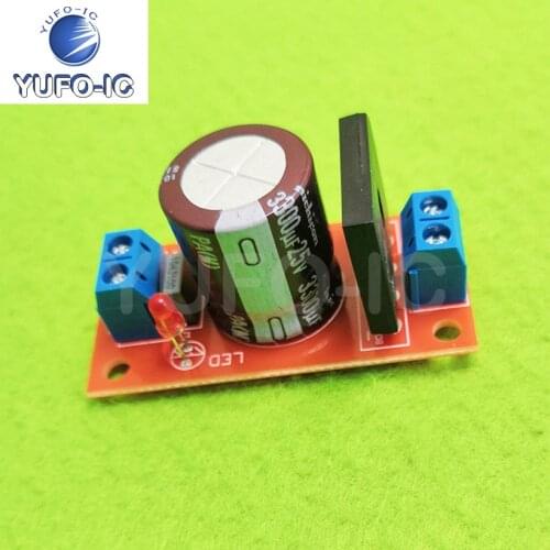 Free Ship 1PCS Rectifier Filter Power Board 8A Rectifier with Red LED Indicator AC Single Power Supply to DC Single Source Board