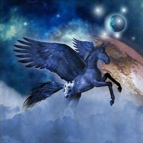 Full Square/Round Diamond Painting Animal 5D Diy Diamond Embroidery Unicorn landscape Decor Picture Mosaic Rhinestone