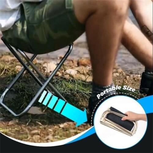 Portable Fishing Stool Simple Outdoor Fishing Maza Home Space-saving Foldable Travel Stall Chair Camping Garden Stool