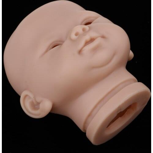 Lifelike 20inch Reborn Doll Accessory Vinyl Head Sculpt Sleeping Baby Doll Kits DIY Making Supplies #3