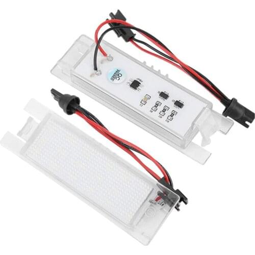 2Pcs Led License Plate Lights for Alfa Romeo Giulietta Mito GT Spider MiTo