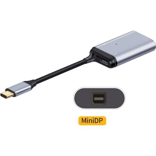 USB-C Type C to Displayport Monitor Converter Adapter 4K 2K 60hz with Female PD Power Port