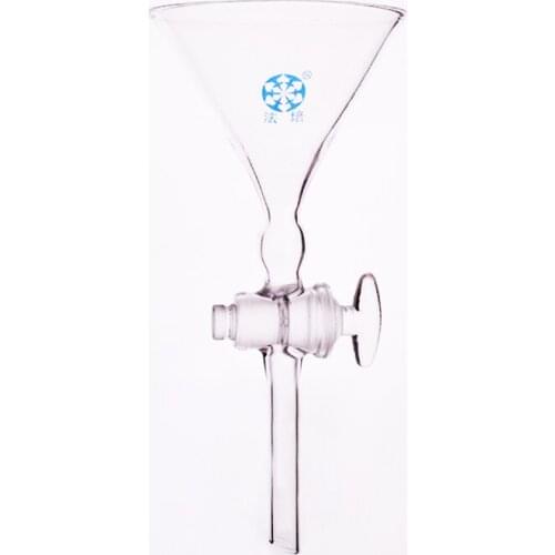 Fine sand separation funnel 95*200mm/120*200mm,The diameter of the upper opening 95mm/120mm,Full length 200mm,Glass switch valve