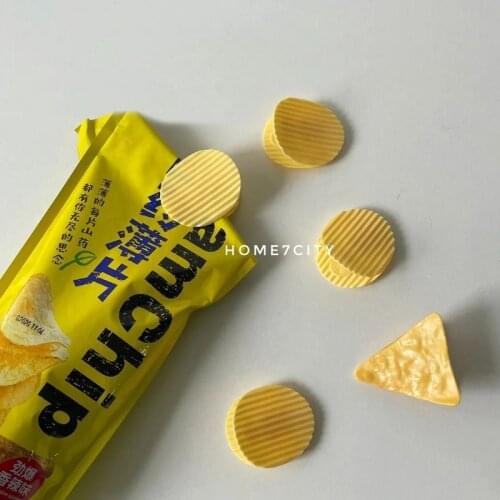 5PC Cute Yellow Potato Chip Clip Storage Clip Stationery School Supplies Food Storage Bag Clips Kitchen Items Gadgets