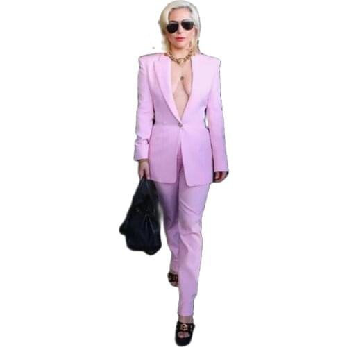 VEIAI Blazer Women Suit 2 Pieces Mother of the Bride Suits Formal Business Womens Office Dress For Wedding blazer femme