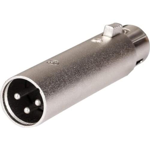 1x Microphone MIC Audio Adapter 3 Pin XLR Male To XLR Female Coupler Connector Adapter