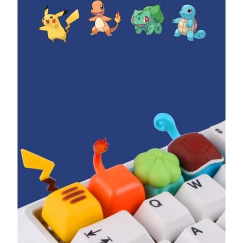 1PCS Key Cap Creative Animation Mechanical Keyboard Personality Design, Used for Cherry MX Switch Mechanical Game Resin Key Cap