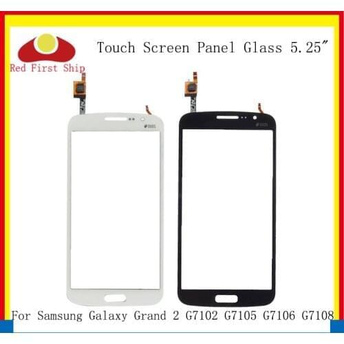 10Pcs/lot TouchScreen For Samsung Galaxy Grand 2 G7102 G7105 G7108 Touch Screen Digitizer Panel Sensor Front Outer LCD Glass