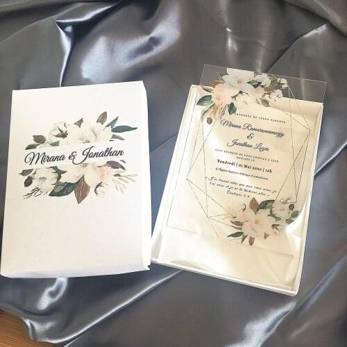 Elegant Wedding Invitation Card with Box 10pcs Personalize Popular Wedding and Party Invitations