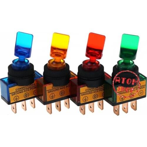 12V auto switch toggle button rocker switch lights refit gear switch rocker toggle switch short handle