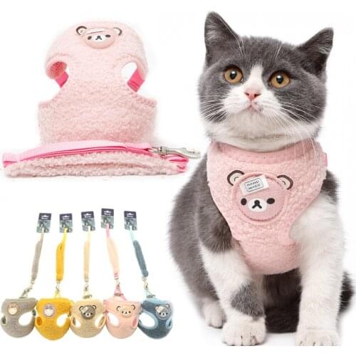 Breathable Pet Cat Harness Leash Vest Adjustable Mesh Pet Harness For Small Medium Dogs Cats Chihuahua Yorkshire Vest