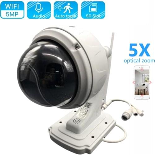 OwlCat SONY CMOS Wifi Dome PTZ IP Camera x5 Optical Outdoor Waterproof Wireless HD 2MP 5MP Two Way Audio SD Card IR Memory slot