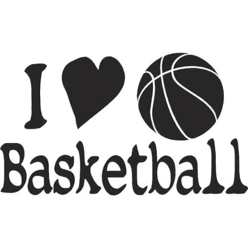15*8.7cm I Heart Love Basketball Decal Sticker Hobby Modern Decal Be Different Car Accessories Car Decor