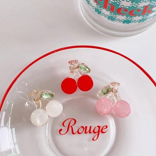 Oaoleer Net Red Ins Style Cute Fruit Small Catch Korean Sweet Bangs Clip for Women Girls Kids Hairpin Crab Headband Hair Gift
