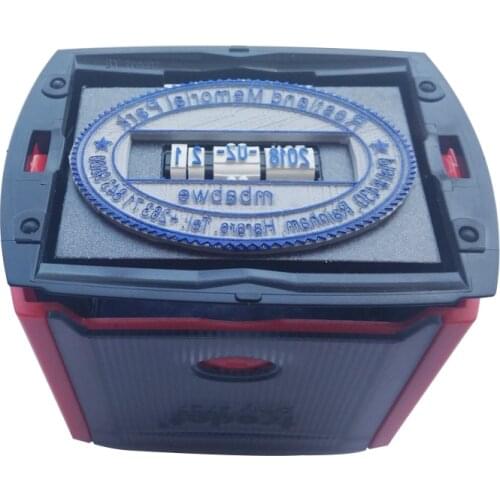 Office adjustable roller dater seal custom date stamp self ink rubber