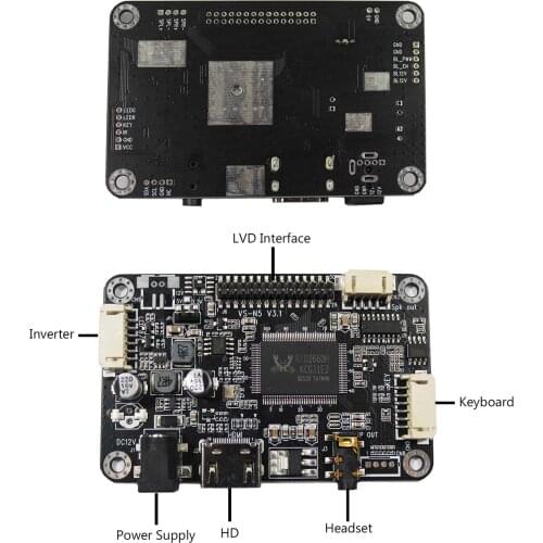 HD-MI LCD Controller Board Work for LVDS Interface LCD Screen Compatible Work With 12.1inch 1024X768 HT121X02-100