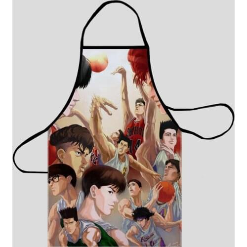 Custom Slam Dunk Apron Dinner Party Cooking Apron Adult Baking Accessories Waterproof Fabric Printed Cleaning Tools