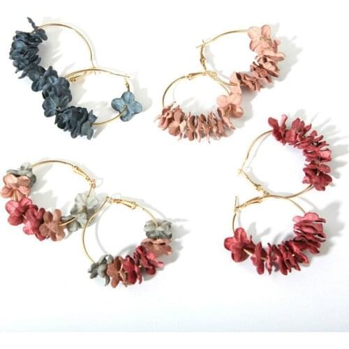 RONGBIN Brand Multicolored Beads Pendant Round Shaped Drop Statement Earrings for Women Wedding Gift Dangle Earrings Jewelry