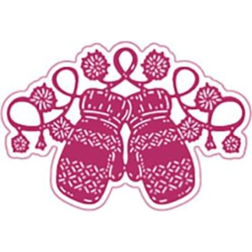 Warm Gloves Flower Series Cutting Dies Scrapbook Diary Decoration Stencil Ebossing Template DIY Greeting Card Maker Albums