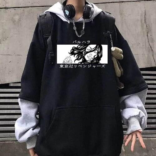 2021 Anime Harajuku Tokyo Revengers Baji Keisuke Long Sleeve Hoodie Sweatshirts for Women Men Teens