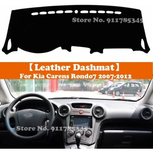 Suede Leather Dashmat Accessories Car-Styling Dashboard Covers Pad Sunshade For KIA Carens UN 2007 2008 2009 2010 2011 2012