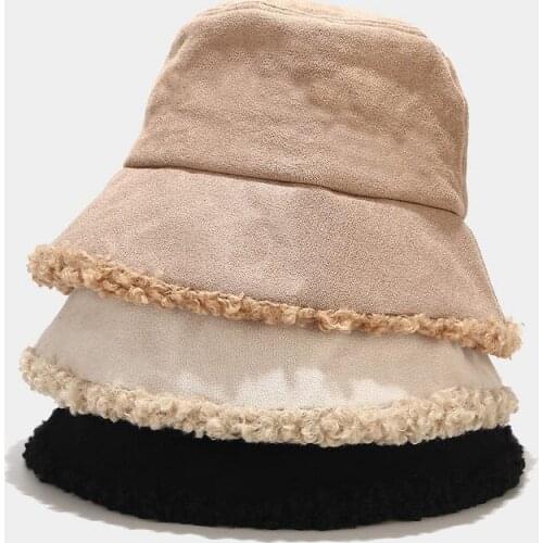 2020 Winter Fisherman Hat Keep warm Bucket Hat Women Outdoor Travel Hat Sun Hats for Men and Women Panana hat