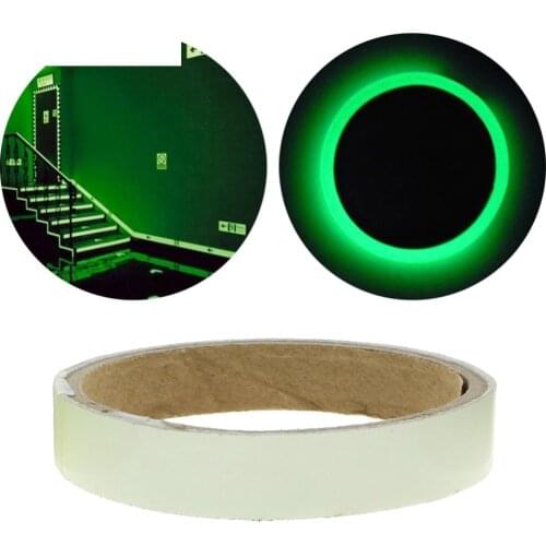 1.5cm*1m Luminous Fluorescent Night Self-adhesive Glow In The Dark Sticker Tape Safety Security Home Decoration Warning Tape