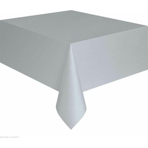 1 PC 137x183cm Plastic Tablecloth Table Cover Rectangle Wedding Party Theme Table Cloth 11 Solid Colors Tablecover