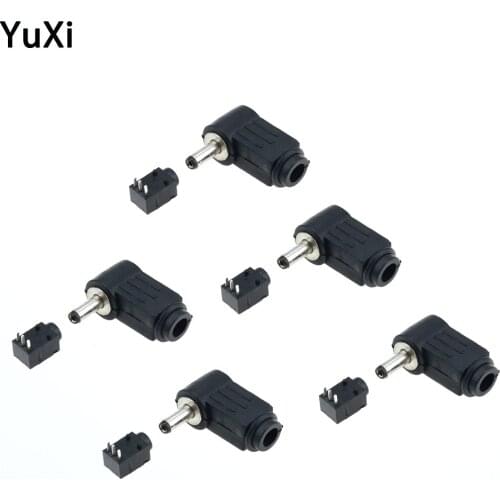 10pcs DC 3.5*1.35 mm Power Jack Male Plug Connector 3-Pin PCB Panel Mount Female Socket Dock For Router Electronic Toys Etc