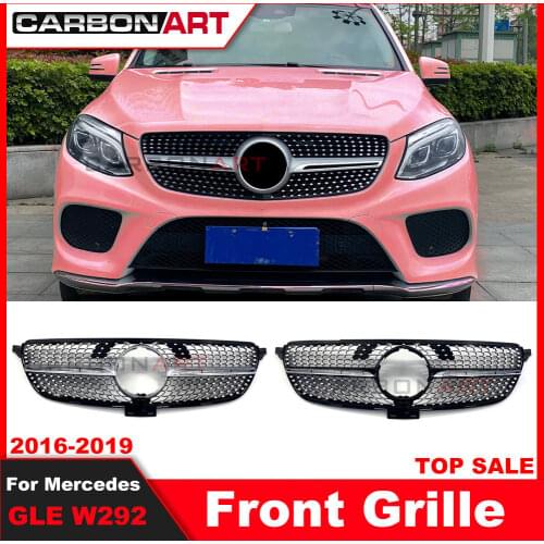 Front grille for MB GLE class W166 W292 diamond Grille for GLE COUPE AMG 63 GLE 63S GLE300 GLE320 G350 Without emblem 2016