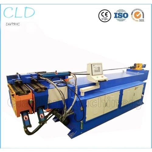 DW75NC 3 inch semi auto Car Exhaust Induction Conduit Hydraulic SS Stainless Steel Pipe Bending Machine