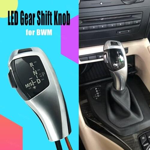 Automatic accessories Pre-facelift Modified Facelifted For BMW Z4 E85 E86 2001-2008 Led Gear Shift Knob Carbon Fiber Pattern LHD