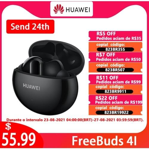 HUAWEI FreeBuds 4i FreeBuds 4 i Wireless Headphone 10mm Dynamic Unit ANC Wireless Bluetooth 5.2Headset Active Noise Cancellation