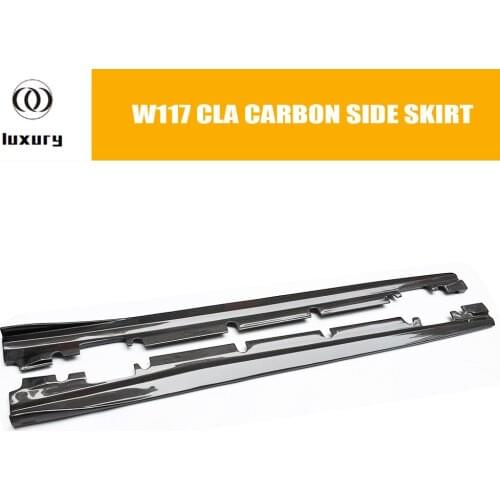 CLA45 Carbon Fiber R Style Side Skirt for Benz W117 C117 CLA180 CLA200 CLA260 & CLA45 With AMG Package 2013 - 2018